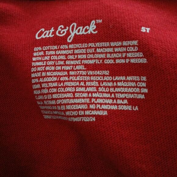 Cat & Jack burgundy dress with red apples Sz 5T NWT - Picture 8 of 8